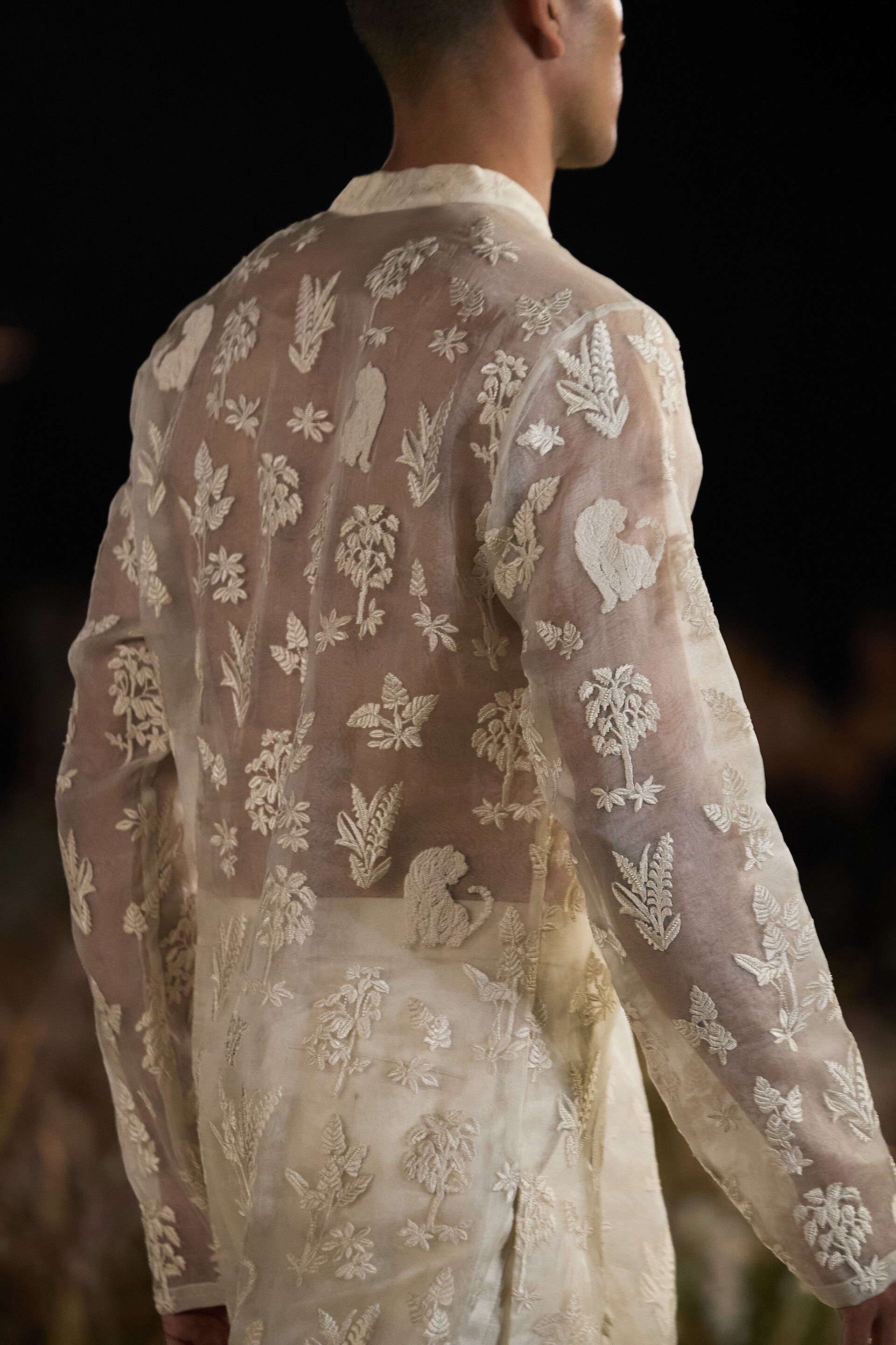 Leafspring Embroidered Kurta Set - Natural, Natural, image 3